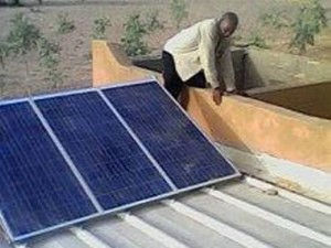 Solarmodule auf dem Dach